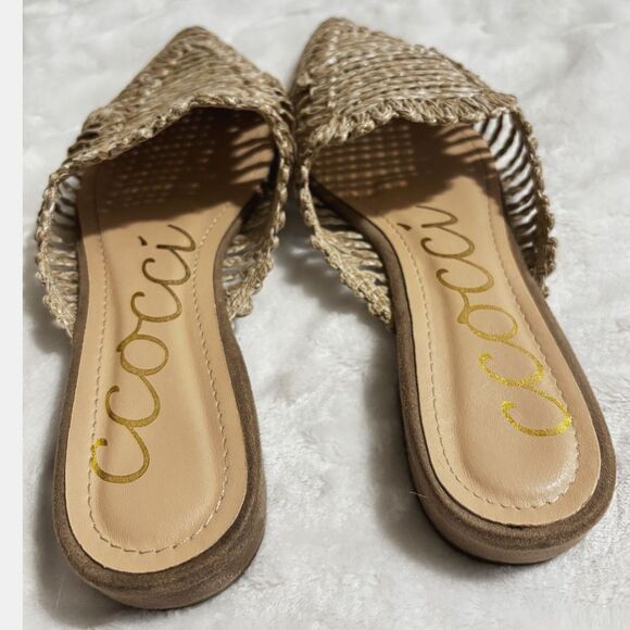 Tan Woven Mules - Picture 3 of 5